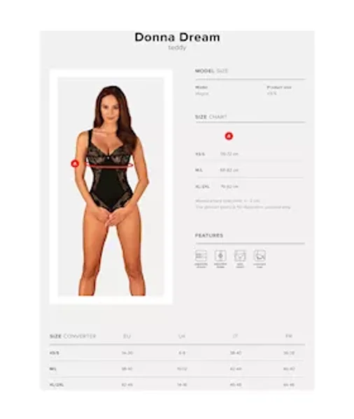 Obsessive Donna Dream Crotchless Teddy — image 5 of 5