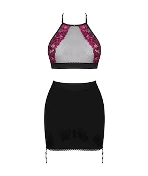 Obsessive Rosenty Teddy Top & Skirt — image 3 of 5