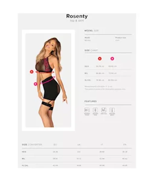 Obsessive Rosenty Teddy Top & Skirt — image 5 of 5