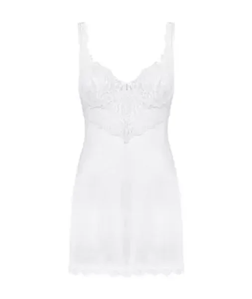 Obsessive Amor Blanco Underwire Chemise & Thong — image 3 of 5