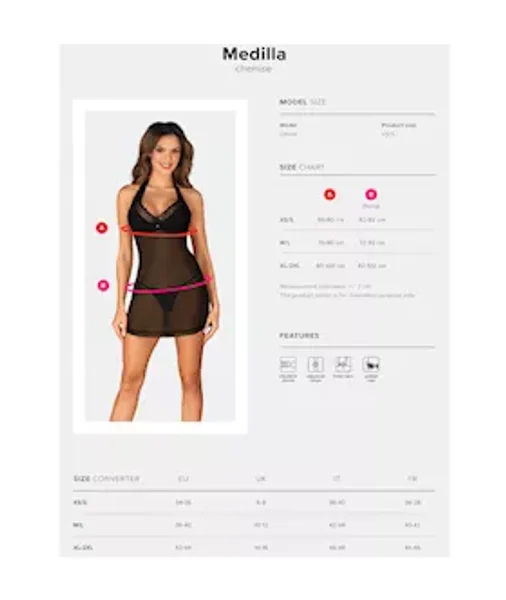 Obsessive Medilla Chemise & Thong — image 5 of 5