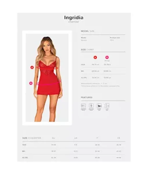 Obsessive Ingridia Chemise & Thong — image 5 of 5