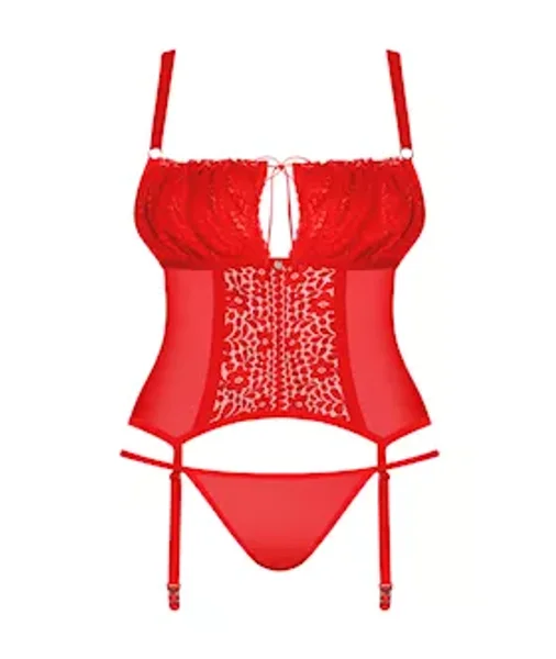 Obsessive Blossmina Corset & Thong — image 3 of 5