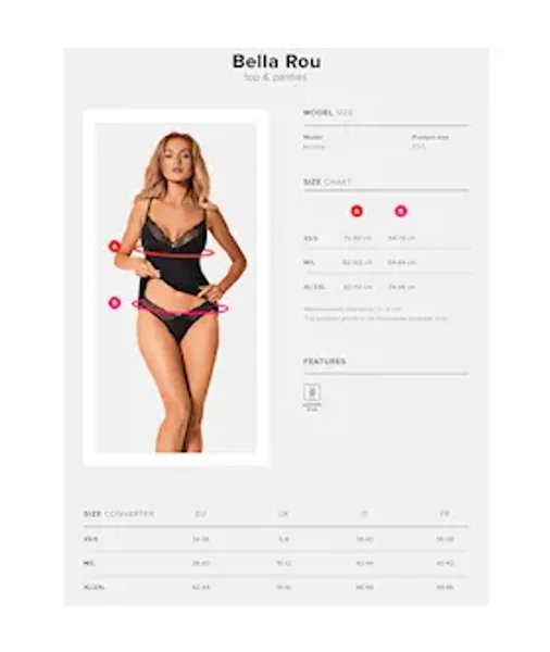 Obsessive Bella Rou Top & Panties — image 5 of 5