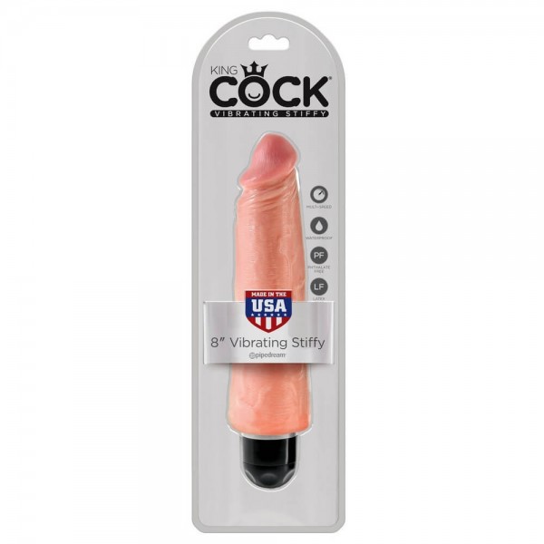 King Cock 8 Inch Vibrating Stiffy