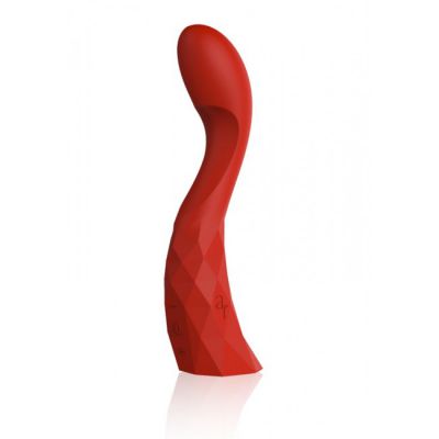 L Amourose Prism V Silicone Vibrator Sunset Red