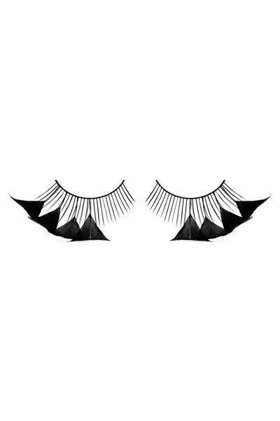 Brown Feather Eyelashes