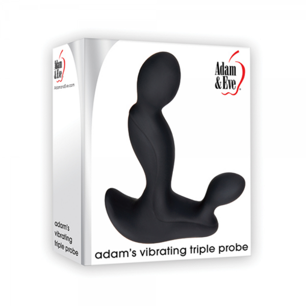 Adam & Eve Adam's Vibrating Triple Probe - Black