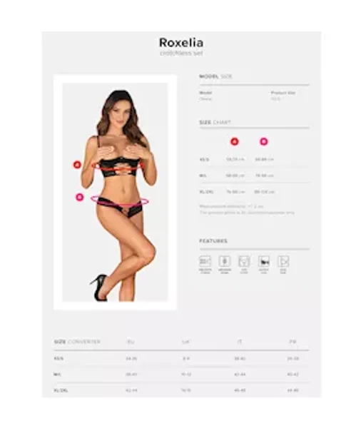 Obsessive Roxelia Bikini Crotchless Set — image 5 of 5