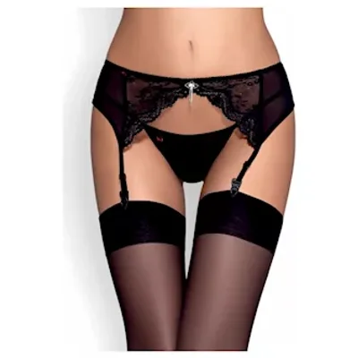 obsessive charms garter belt and thong