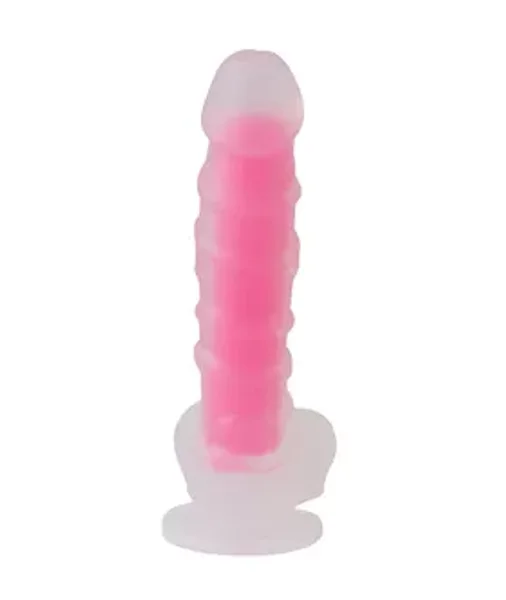 Nood Colours Glow In The Dark Veiny Dildo With Balls — image 5 of 10