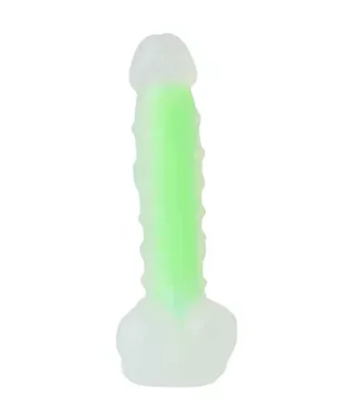 Nood Colours Glow In The Dark Veiny Dildo With Balls — image 2 of 10