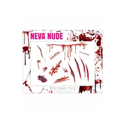 bloody hell red large temporary tattoo pack