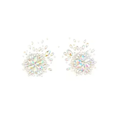 winterfell clear iridescent crystal jewel nipple cover pasties