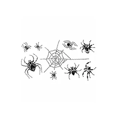 wednesdays wonders black widow crystal spider body stickers