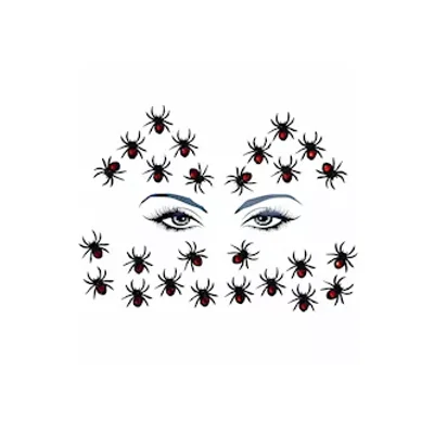black widow glitter crystal spider body and face stix