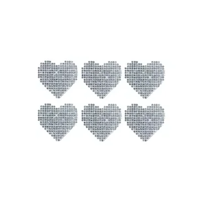 razzle dazzle crystal jewel sparkle i heart u body stickers 6pk