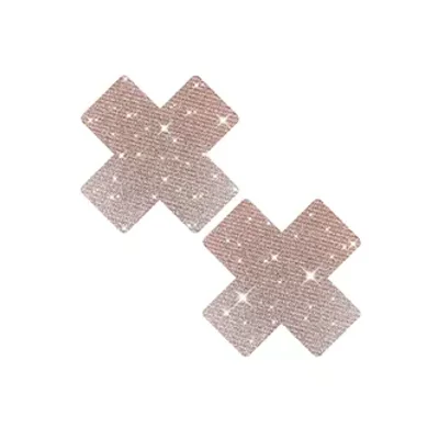 pink ballerina bling glitter x factor nipple cover pasties