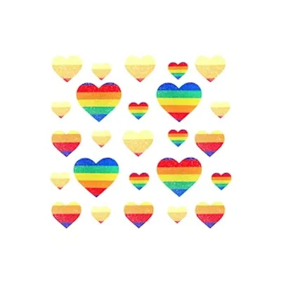 orlando pride tribe rainbow i heart u nipple sticker crop top