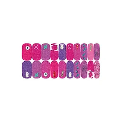 ahh real monsterz glitter stick on nails