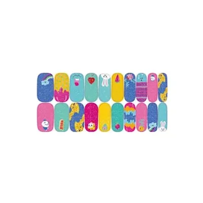 jello shotskies glitter stick on nails