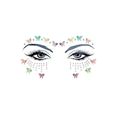 flutura butterfly iridescent crystal face jewels