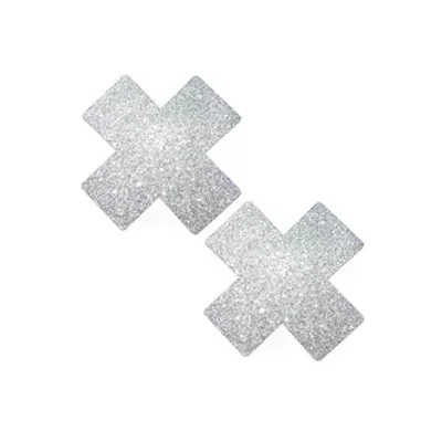 silver pixie dust glitter x factor nipple cover pasties