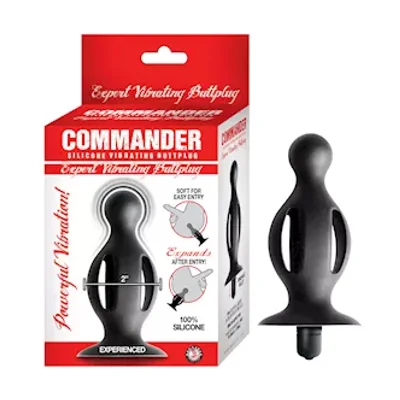 commander expert vibrating buttplug 45 inch