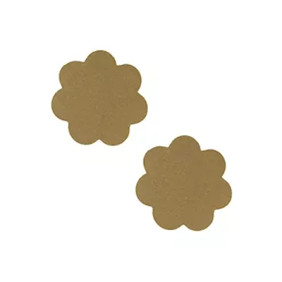 beige toffee nude back to baesics petal nipple cover pasties