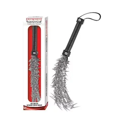 dominant submissive ultimate spiked chain whip