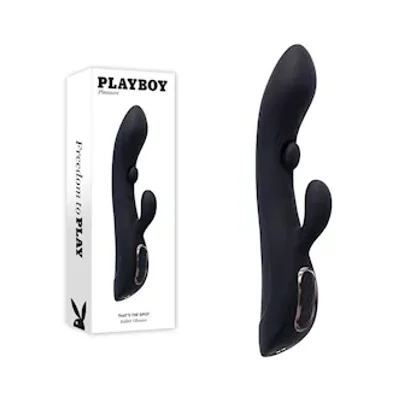 playboy pleasure thats the spot rabbit vibrator with g spot tapper
