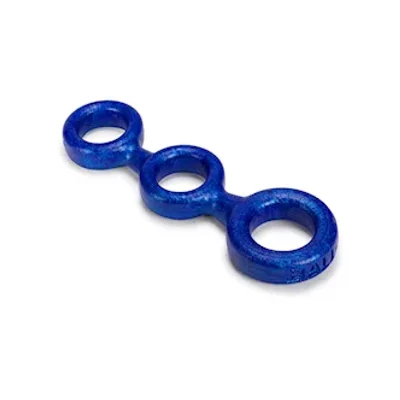 3 ball cockring w 2 ballstretcher o s blueballs