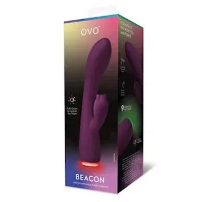 ovo beacon dual stim vibe purple