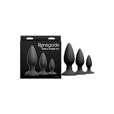 renegade triple strike anal plug kit