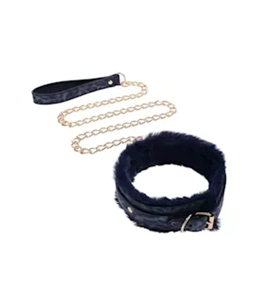 Sex And Mischief Cougar Fur Collar And Leash — image 4 of 5