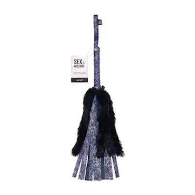 sex and mischief cougar faux fur flogger