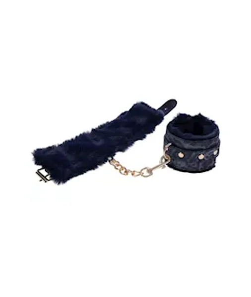 Sex And Mischief Cougar Fur Handcuffs — image 4 of 4