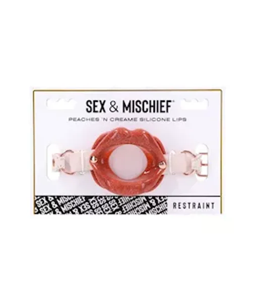 Sex And Mischief Peaches N Creame Silicone Lip Gag — image 2 of 4