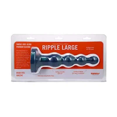 tantus ripple large 8 in anal beads dildo medium firm malachite