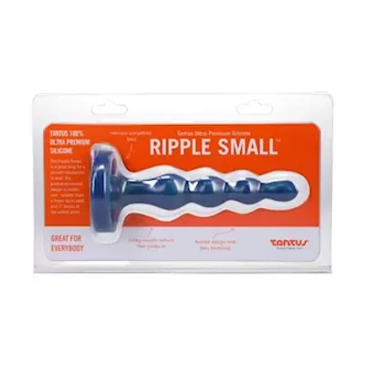 tantus ripple small 8 in anal beads dildo firm malachite