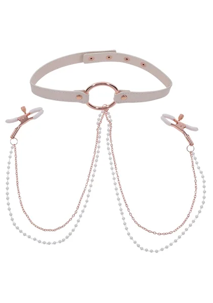 Peaches N Creame Collar With Nipple Clamps — image 5 of 9