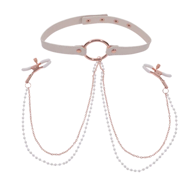 Peaches N Creame Collar With Nipple Clamps — image 10 of 14
