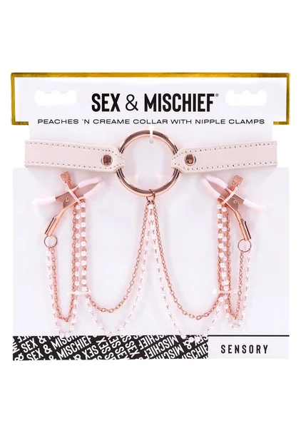 Peaches N Creame Collar With Nipple Clamps — image 9 of 9
