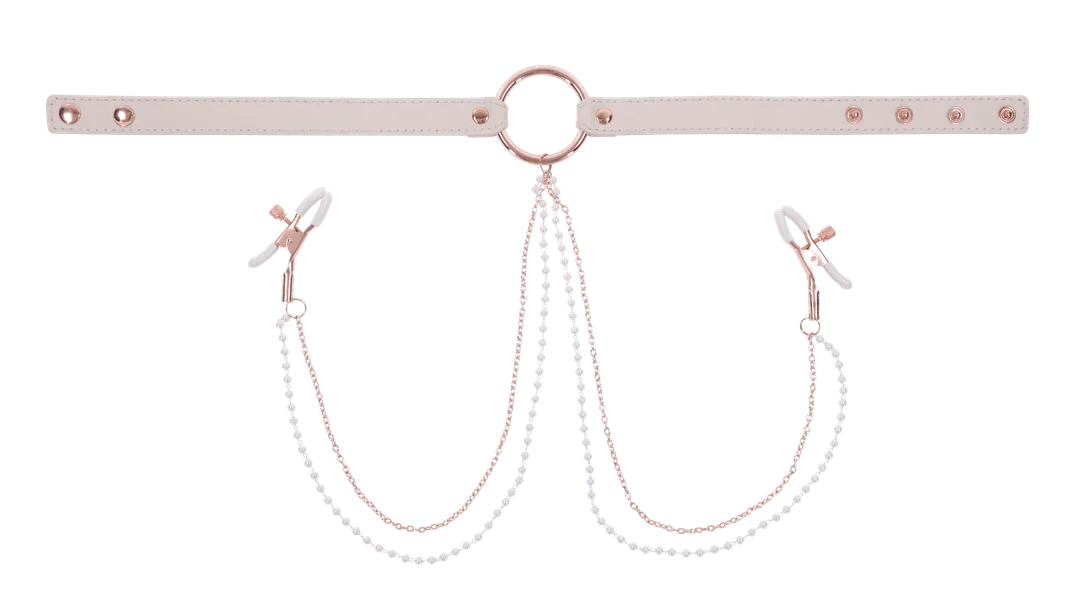 Peaches N Creame Collar With Nipple Clamps — image 13 of 14