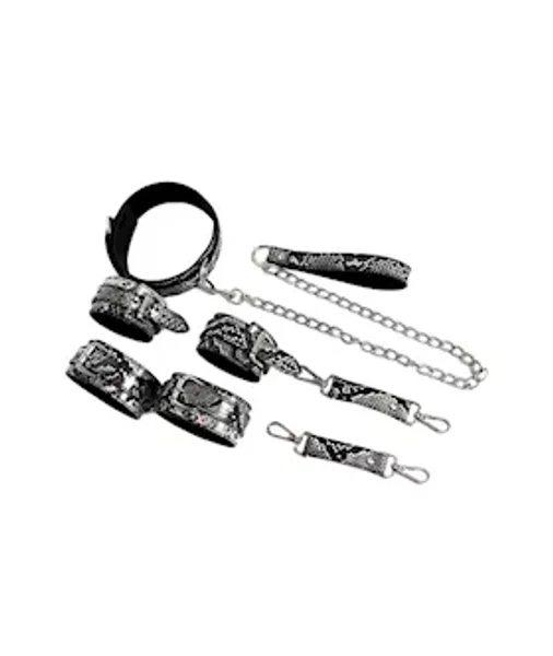 Share Satisfaction Snake-print Bondage Set In Handbag — image 3 of 5
