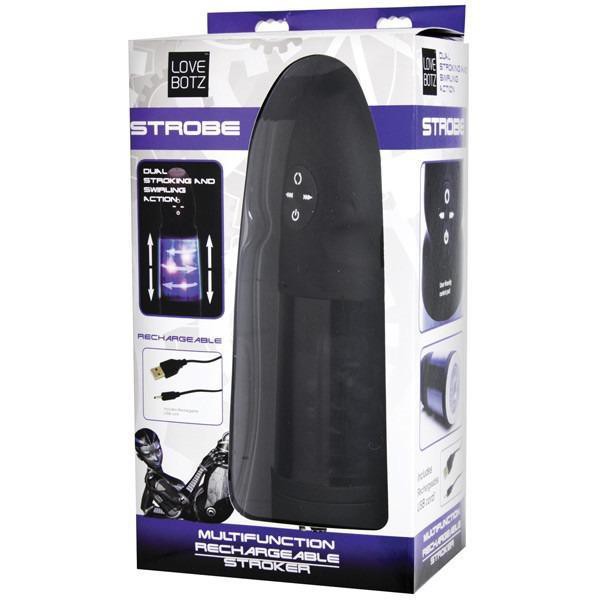 LoveBotz Strobe Multi Function Rechargeable Male Stroker