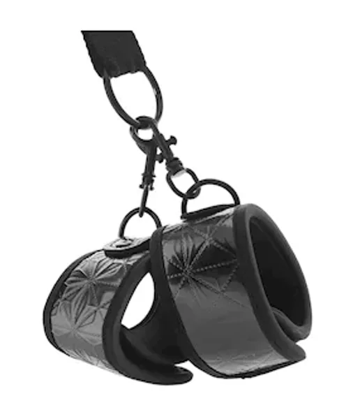Whipsmart Diamond Over Door Cuffs Blk — image 2 of 4