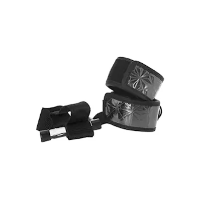 whipsmart diamond over door cuffs blk