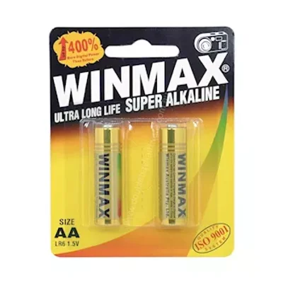 winmax super alkaline aa batteries 2 pack