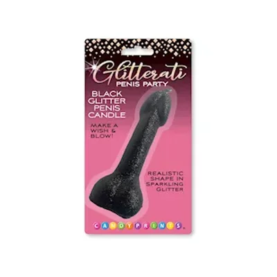glitterati glitter penis candle